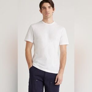 Set of 2 Alfani & Hanes men’s White 100% cotton crewneck Short Sleeve Tees, L